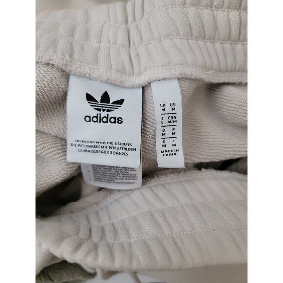 Adidas Originals Script Taupe Pants Joggers With Trefoil Logo Men's Size M - Picture 5 of 7